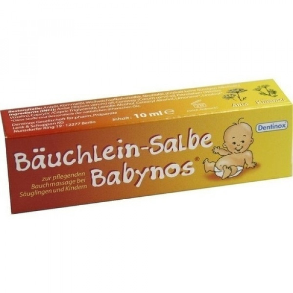 Мазь для от боли живота для детей BÄUCHLEIN Salbe Babynos 10 мл Dentinox Gesellschaft Мазь для от боли живота для детей BÄUCHLEIN Salbe Babynos 10 мл Dentinox Gesellschaft